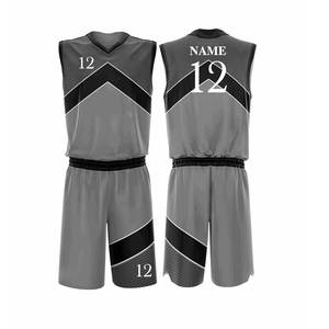 Ensemble d'uniformes d'équipe de basketball personnalisés pour hommes adultes, 100 % polyester, imprimé par sublimation, respirant, séchage rapide, sans manches, personnalisable - Product Image 5