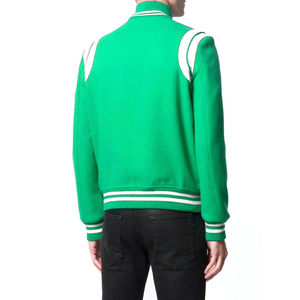 Logo brodé personnalisé manteau d'hiver vintage vêtements de sport bombardier veste de baseball Letterman College pour hommes OEM - Product Image 6