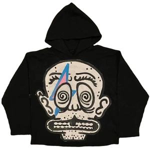 เสื้อฮู้ดพิมพ์ลายกราฟิกการ์ตูน สไตล์สตรีทแวร์ ทรงโอเวอร์ไซส์ ผ้าฟลีซคอตตอน 100% เสื้อกันหนาวมีฮู้ดสำหรับผู้ชาย ขายส่ง - Product Image 3