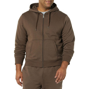 Sweat à capuche zippé en éponge française de luxe pour hommes 100% coton Streetwear avec logo personnalisé sweat à capuche de base à fermeture éclair - Product Image 6