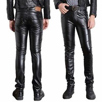 Pantalon en cuir de couleur unie avec le meilleur prix haut pantalon pour hommes en cuir véritable pas cher prix pantalon en cuir pour hommes