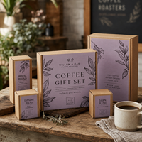 Boîtes cadeaux personnalisées AT PACK pour café, pour Noël ou le Black Friday, emballage en papier recyclable pour coffret cadeau de tasse à café
