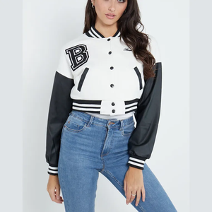 แจ็กเก็ตเบสบอล2024สำหรับผู้หญิงขายดีเสื้อผ้าแนวสตรีทพิมพ์ลายขนแกะไซส์ใหญ่แฟชั่นแบบยั่งยืนสำหรับฤดูใบไม้ผลิ - Product Image 1