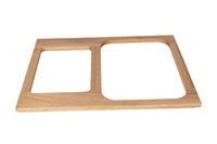 Corbeille à déchets en bois massif de haute qualité de la marque EFS avec design UV et tiroirs-corbeilles, origine Vietnam