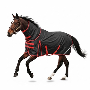 Vente chaude cheval Tack tapis chaud couverture stable détachable plein cou bretelles réglables couverture de participation confortable et chaud - Product Image 1