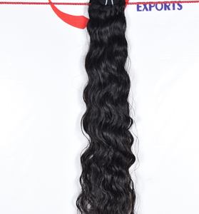 100% naturel cuticule aligné vierge brut indien Extensions de cheveux bouclés Machine Double trame femmes vague Curl en vrac Machine Double - Product Image 4