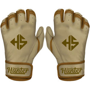 Guantes de Bateo de Béisbol de Alta Calidad, Profesionales, de Cuero, con Puño Corto, Alto Rendimiento, Unisex, para Softbol, para Hombre - Product Image 1
