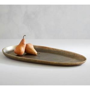 Bandeja de servicio de madera de primera calidad de diseño único con diseño de forma redonda y mango de metal negro para obtener a precio de venta - Product Image 4