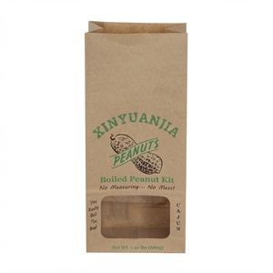 Caja de Papel Kraft con Ventana para Alimentos, con Laminado Mate, Forro de Esponja, Diseño Ecológico, Borde Termosellado, Parte Superior Dentada - Product Image 1