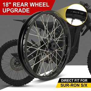 JFG Venta al por Mayor Ensamble de Rueda de Motocicleta de Aluminio 6061 Mejoras de <span class=keywords><strong>Llanta</strong></span> con Radios <span class=keywords><strong>para</strong></span> Moto de Cross Personalizada Sur-Ron Light Bee S X - Product Image 2