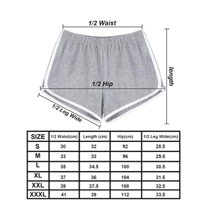 Short en polaire décontracté taille moyenne pour femmes, respirant, séchage rapide avec décorations en dentelle, motif imperméable de BD - Product Image 6