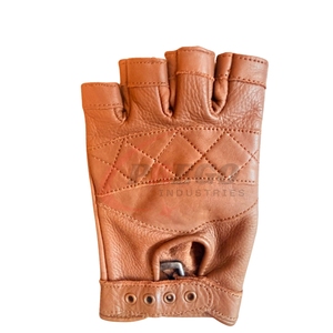 ถุงมือออกกำลังกายหนังพรีเมียมแบบครึ่งนิ้ว สายรัดปรับได้ ถุงมือยกน้ำหนัก ระบายอากาศได้ดี กันลื่น - Product Image 2