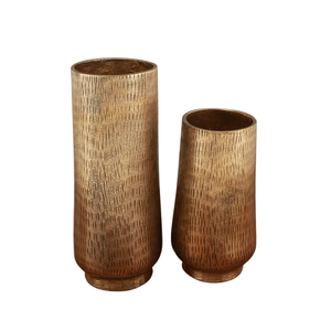 Gran oferta, florero de Metal fundido grande para boda, centros de mesa, decoraciones de mesa, jarrón de Metal, diseño único para decoración de fiesta de mesa - Product Image 1