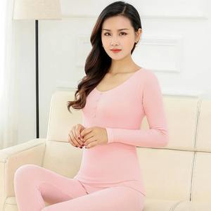 Calzoncillos largos ajustados sexis para mujer, nuevo diseño, pijamas térmicos de algodón transpirable, conjuntos íntimos cálidos para mujer - Product Image 4