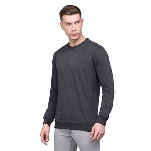 New Style Logo Custom <b>Fleece</b> Crewneck <b>Grey</b> Long Sleeve Blank <b>Mens</b> Sweatshirts customized design logo OEM - Product Image 1