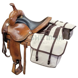 Elegantes bolsos de cuero para SILLÍN de caballo con detalles de logotipo personalizado creados para mayor durabilidad y comodidad del jinete adecuados para la venta al por mayor - Product Image 1