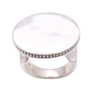 Vente en gros 925 circulaire bague de Cocktail en argent Sterling classique bijoux fins Inde mariages anniversaires - Product Image 3