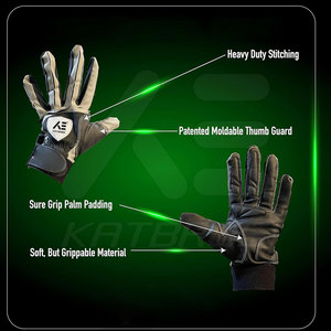 Guantes de Béisbol de Cuero Duraderos, Ligeros y Personalizables para la Seguridad de las Manos, Venta al Por Mayor - Product Image 5