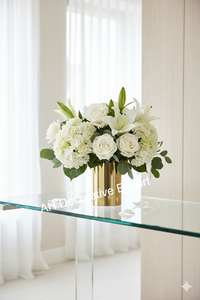 Jarrón Floral Minimalista Moderno de Metal Negro Mate para Decoración de Sala de Estar y Mesa - Product Image 5