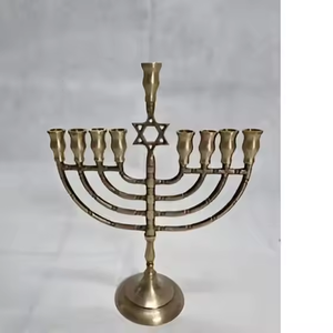เชิงเทียนชาวยิวเก้าแขนสำหรับตกแต่งบ้านคริสต์มาส - Product Image 5