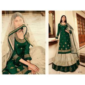 Nouvel arrivage moderne Style Lehenga Georgette lourde & Multi broderie travail & pierre travail Salwar Kameez femmes mode grossiste - Product Image 2