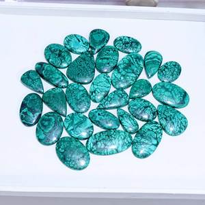 Lote de cabujón de piedras preciosas de cuarzo malaquita Natural, cabujón suelto, forma mixta, venta al por mayor para la fabricación de joyas - Product Image 1