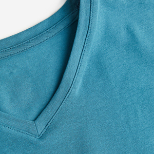 Camiseta 100% de algodón de alta calidad para hombre, con cuello redondo Camiseta holgada, transpirable, ecológica, de secado rápido, personalizable, venta - Product Image 3