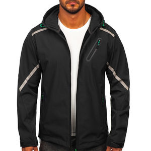 Chaqueta de trabajo de carcasa blanda para exteriores para hombre, chaquetas de carcasa blanda con capucha transpirables impermeables al por mayor - Product Image 2