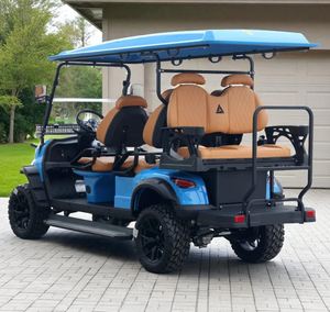 รถกอล์ฟไฟฟ้า 6 ที่นั่ง ใช้พลังงานลิเธียมไอออน สำหรับสถานที่ท่องเที่ยว รีสอร์ท และมหาวิทยาลัย ขับขี่นุ่มนวล ระยะทางวิ่งไกล - Product Image 3