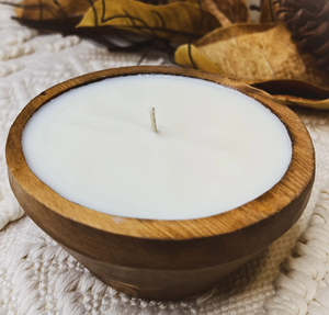 Bol de bougie en pâte de bois rustique pour les mariages de Noël Porte-pâte à bougie élégant pour hôtel à la maison et restaurant utilisé - Product Image 1