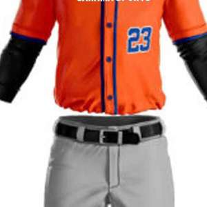 Ensemble uniforme de baseball pour hommes 100 % polyester en gros, service OEM avec design unique, respirant, vente en ligne - Product Image 3