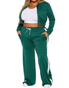 Nouvel ensemble décontracté deux pièces pour femme avec logo personnalisé, short en toile unie au-dessus du genou, 100 % coton, vêtement de sport écologique, collection été 2026 - Product Image 1