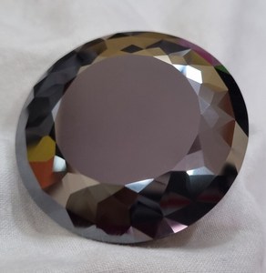 ลูกปัดตัดสไตล์โปรตุเกสสีดำเพชรโมอิสขนาดใหญ่สำหรับเครื่องประดับจี้และแหวน - Product Image 2