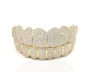 เพชรมอยสเตอริ925เงินแท้ตามสั่งสีทองดีไซน์หรูหราเครื่องประดับทั้งชุดด้านบนและล่าง - Product Image 2