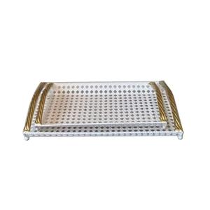 Hôtels, restaurants, maison, cuisine, autres plateaux de service en métal à usage événementiel, lot de deux plateaux de service en aluminium - Product Image 1