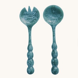 Ensemble de saladiers en résine faits à la main – Ensemble de 4 couverts écologiques pour mariage, vaisselle moderne - Product Image 1