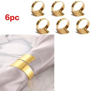 Anneau de serviette en or minimaliste moderne, porte-serviettes géométrique en métal pour mariage, dîner, banquet, hôtel, décoration de table de luxe - Product Image 4