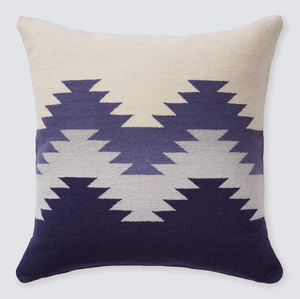 Housse de coussin en laine carrée indienne faite à la main motif rayé soie coton matériel salon décoration de la maison fabricant direct - Product Image 1