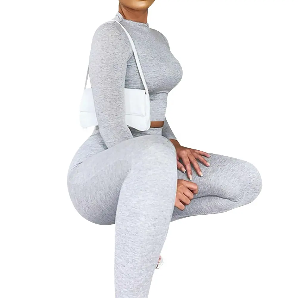Set YOGA Desain Baru 2023 80% Nilon 20% Lycra Pakaian Olahraga Bra dan Legging Set 2 Potong Set Yoga Wanita
