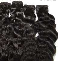 Penjualan Langsung dari Pabrik untuk Bundel Rambut Remy India - Kualitas Tinggi Bebas Bahan Kimia Hitam Alami Jahitan Ganda Mesin