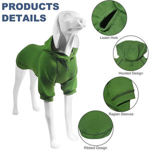 Sweatshirts à capuche pour chien d'hiver avec poches, coton chaud, léger, vêtements modernes pour petit chien, style unique, nouveau design - Product Image 2