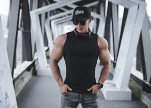 Débardeur de sport blanc vierge de haute qualité, tendance et best-seller, pour hommes, sous-vêtement de haute qualité en vente - Product Image 3