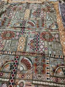 AA impex ผ้าคลุมหน้าแข้งแบบยาวดีไซน์สวยเสื้อผ้าพื้นเมืองทำจากผ้าไหมแคชเมียร์ - Product Image 5