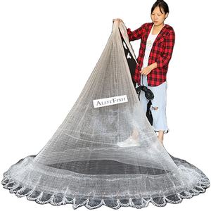 2024 Offre Spéciale 8ft 3/8 "Filets de coulée de poche à fond solide à la main Filet de pêche - Product Image 1