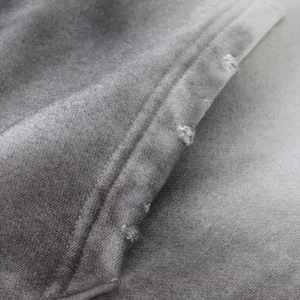 Sweat à capuche personnalisé pour homme 100% coton écologique, séchage rapide, respirant, nouvelle mode streetwear, double fermeture éclair, délavé à l'acide, 450 GSM - Product Image 4