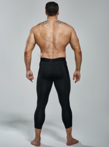 Entraînement Yoga Gym Wear Hommes Compression Tight Leggings Running Sports Jogging Pantalon Respirant Pas Cher Prix OEM - Product Image 2