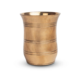 Verre à boire poli en métal cuivre de haute qualité pour un usage quotidien pour la maison et le bureau Finition naturelle au prix de gros - Product Image 3