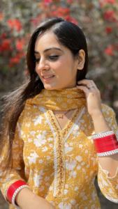 High on Demand Full Flaired Mil Print Hermoso pantalón Kurti de longitud completa para ropa de mujer de India Export - Product Image 5