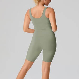Shorts de yoga pour femmes, vêtements de sport écologiques, séchage rapide, respirant, vêtements de sport avec logo sur le devant - Product Image 4