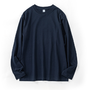 T-shirt surdimensionné unisexe personnalisé 260gsm 100% coton à manches longues col rond t-shirts pour t-shirt imprimé pour hommes - Product Image 2